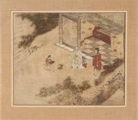 Three Ink and Color Paintings on Paper Largest 11 7/8 x 14 1/4 inches (image). — 19TH-EARLY 20TH CENTURY