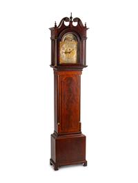 A George III Style Mahogany Longcase Clock — BAILEY, BANKS & BIDDLE, PHILADELPHIA