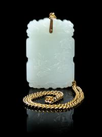 A Jade Pendant Height 2 1/2 inches.