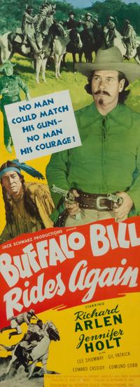 Vintage Movie Poster, Buffalo Bill Rides Again