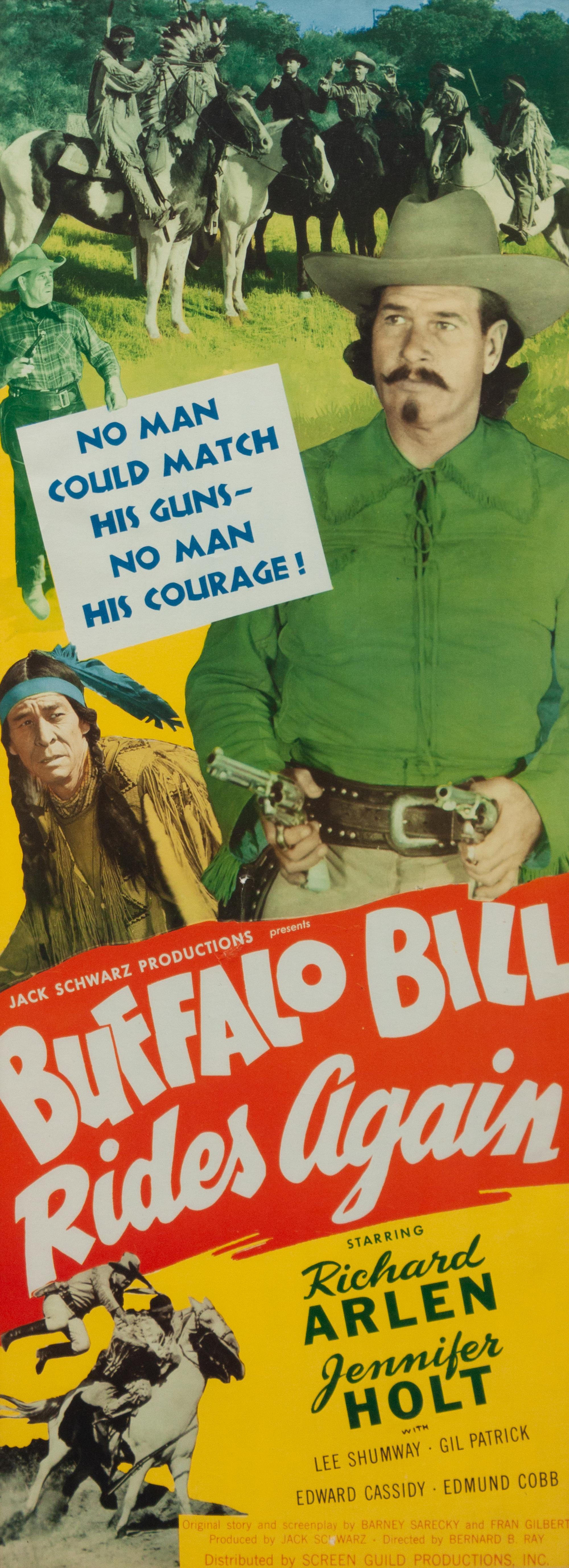 Vintage Movie Poster, Buffalo Bill Rides Again