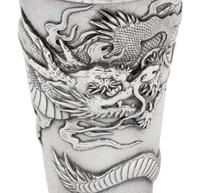 A Japanese Silver 'Dragon' Cocktail Shaker