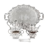 A Victorian Silver Four-Piece Tea and Coffee Service
