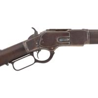 Winchester Late 2nd Model 1873 Rifle with Single Set Trigger and Shotgun Butt in .38-40