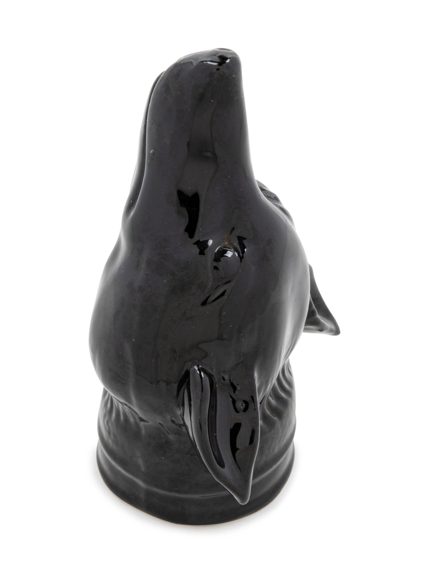 A Staffordshire Pottery Fox Stirrup Cup