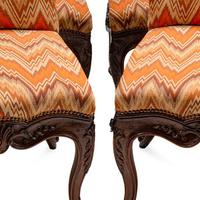 A Set of Eight Continental Carved Walnut Dining Chairs — LATE 18TH/EARLY 19TH CENTURY
