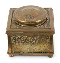 Four Tiffany Studios Bronze Desk Accessories