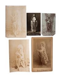 [NATIVE AMERICANS]. [LENNY & SAWYERS, photographers, attributed]. An exceptional group of 30 silver gelatin photographs of Kiowa. Ca 1890s.