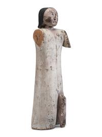 Odawa Carved Nativity Wood Figure From Cross Village, Michigan