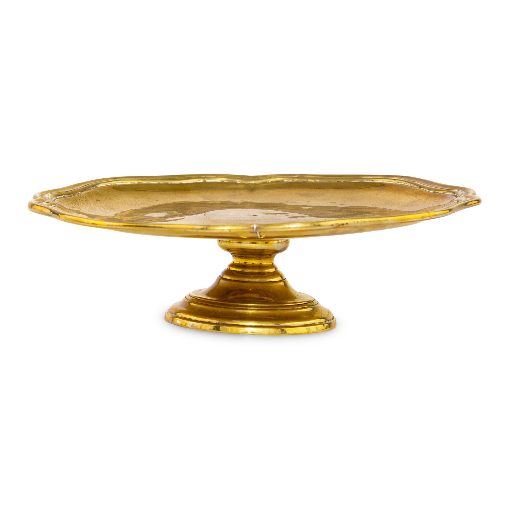 A George I Brass Footed Salver