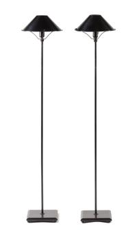 A Pair of Anna Lari Ambra Floor Lamps Height overall 53 inches. — DESIGNED BY ERIK DAHL & GIORGIO GANDELLINI, 1982