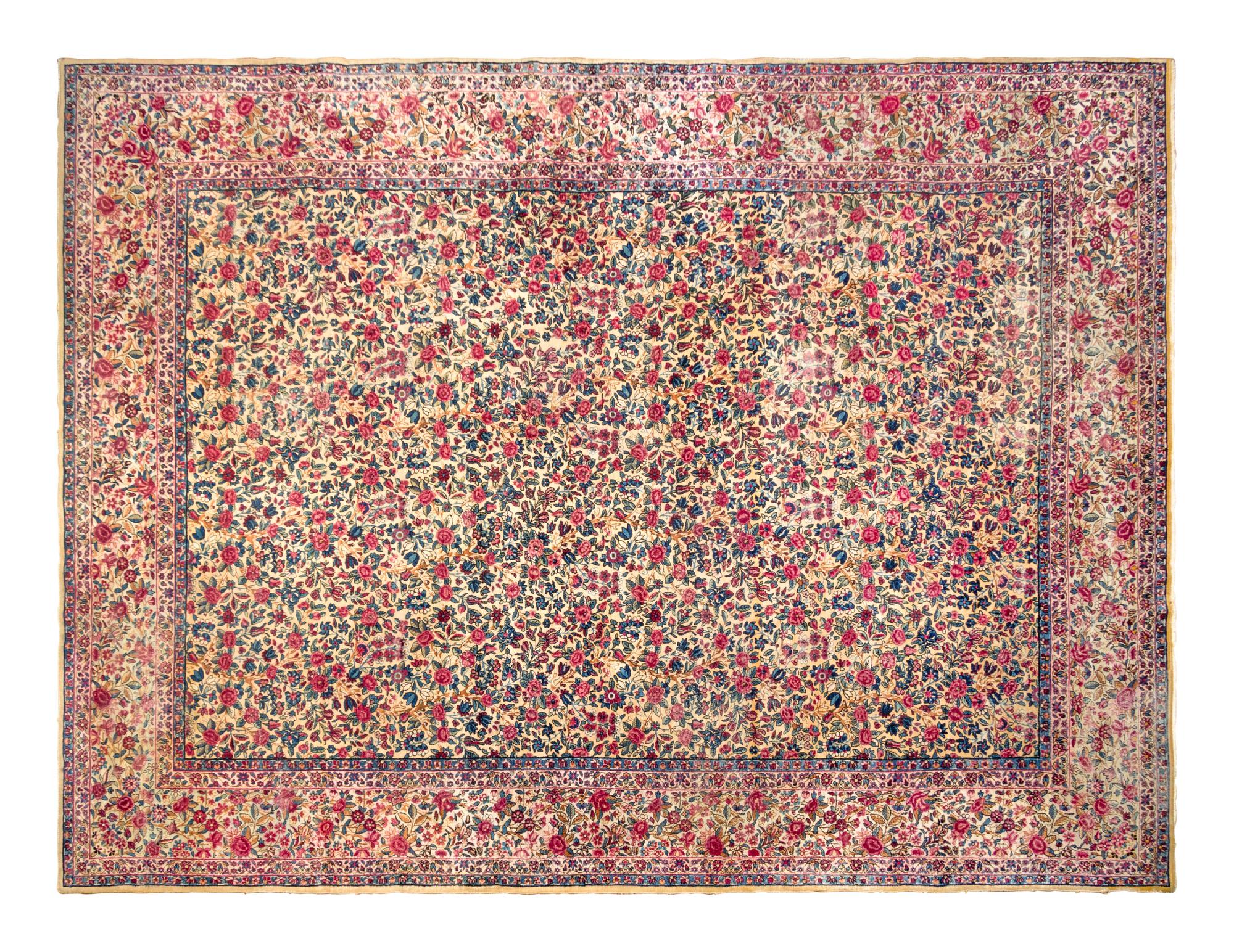 A Kirman Wool Rug
