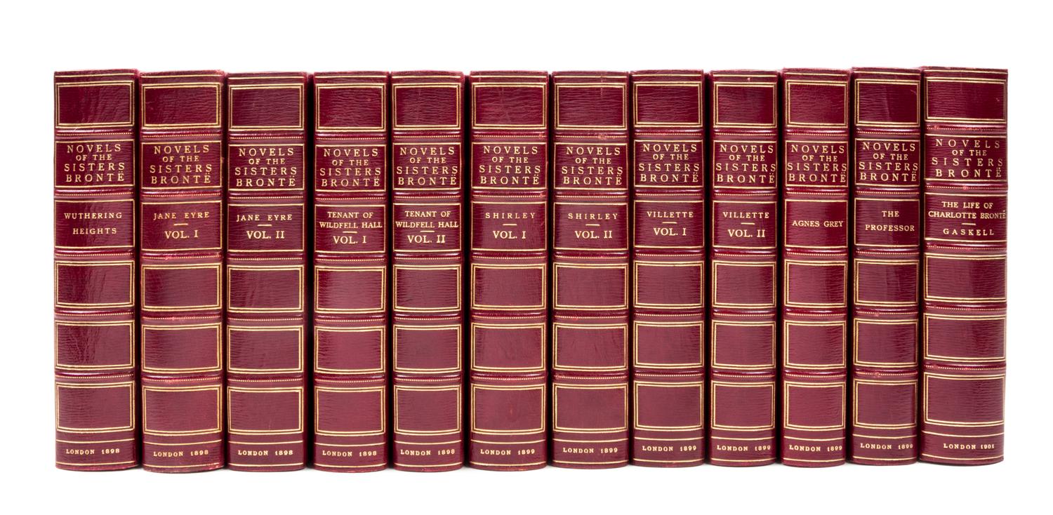 BRONTE, CHARLOTTE EMILY AND ANNE. The Novels of the Sisters Bronte. London, 1898-00. 12 vols.