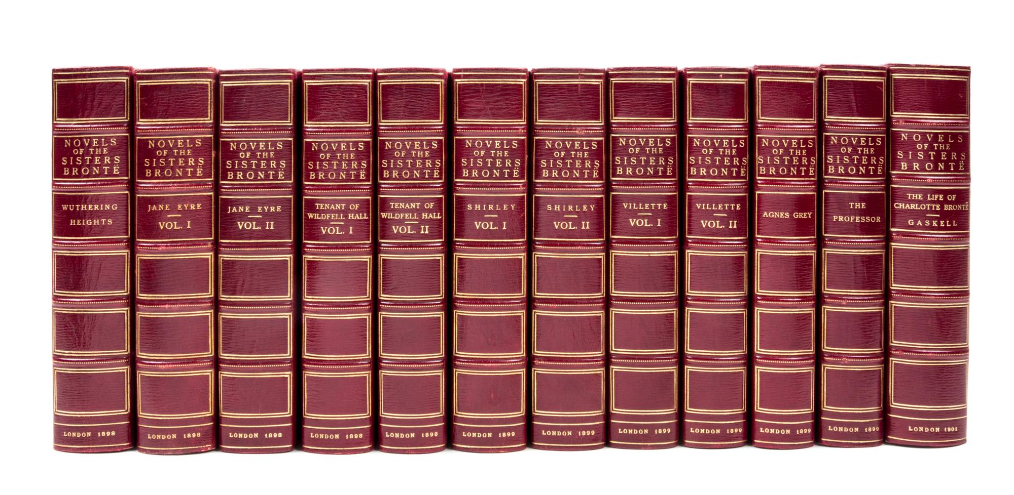 BRONTE, CHARLOTTE EMILY AND ANNE. The Novels of the Sisters Bronte. London, 1898-00. 12 vols.