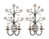 A Pair of Two-Light Sconces in the Style of Maison Baguès