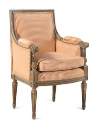 Two Louis XVI Style Painted Child's Bergères