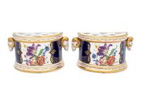 A Pair of Renwick & Clarke Porcelain Bough Pots
