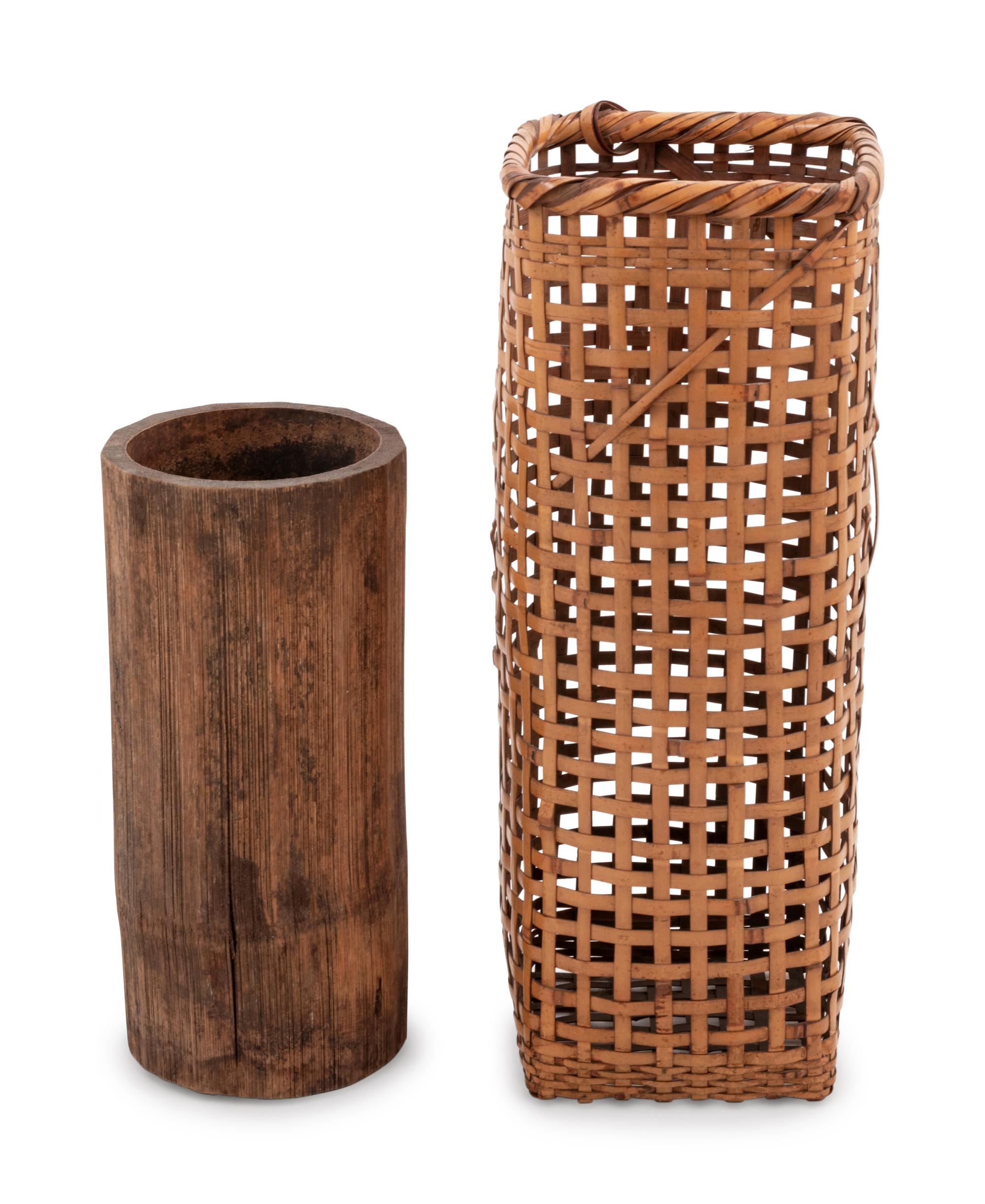 A Bamboo Flower Arranging Basket