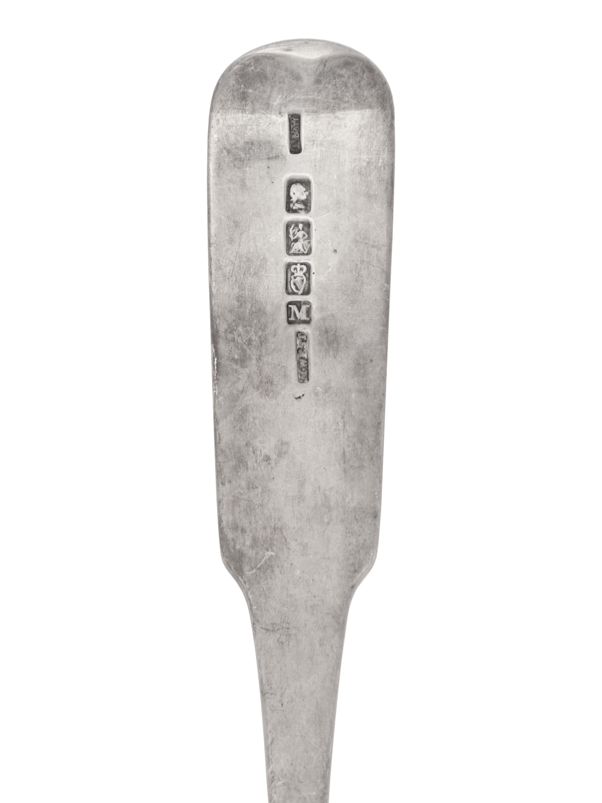 An Irish George III Silver Serving Spoon