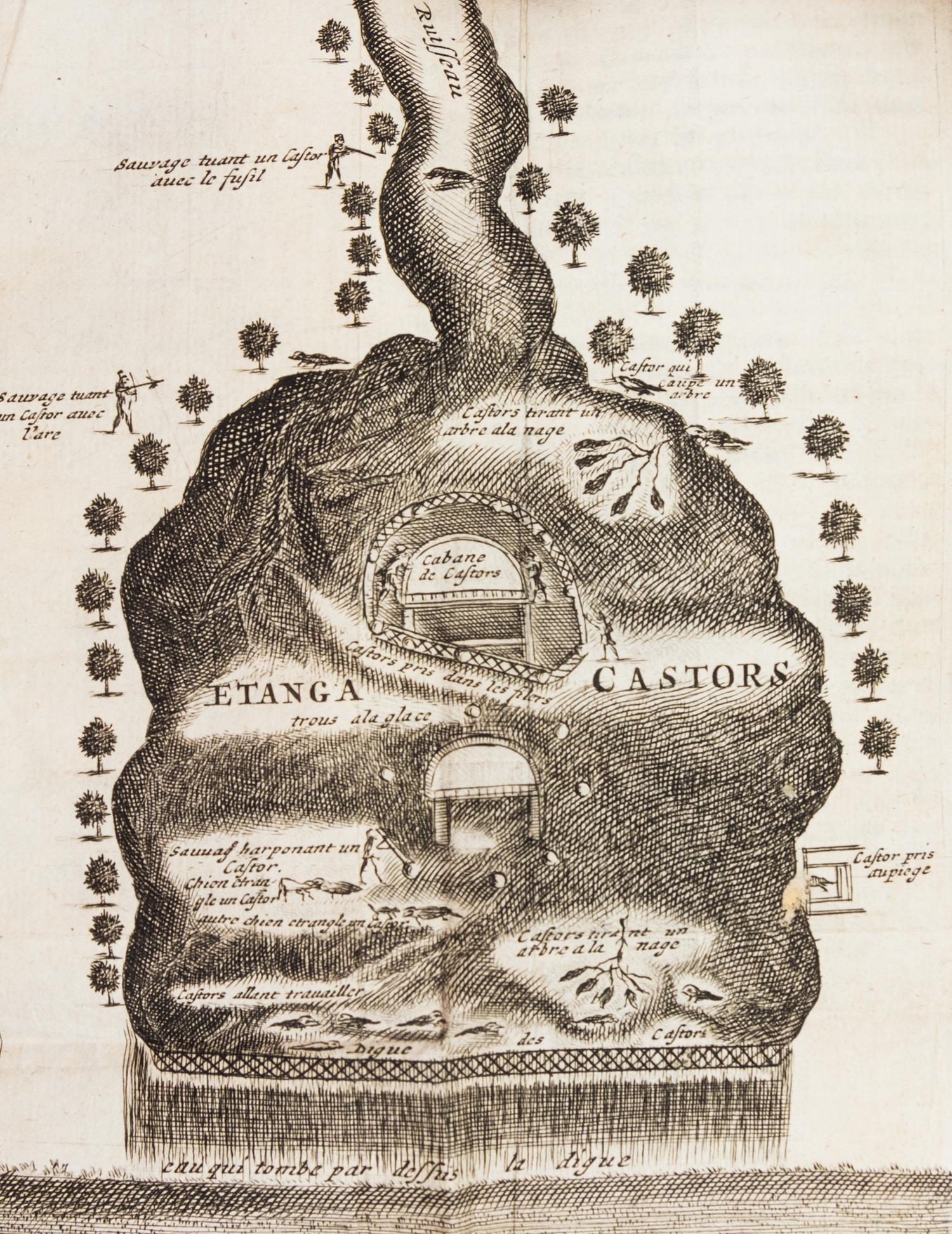 LA HONTAN, BARON. Voyages Du Baron De La Hontan dans L'Amerique Septentrionale.. Hague, 1705. 2 vols. w/maps.