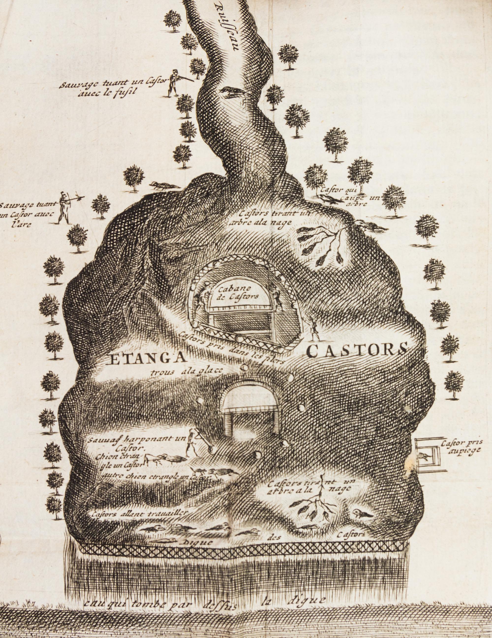 LA HONTAN, BARON. Voyages Du Baron De La Hontan dans L'Amerique Septentrionale.. Hague, 1705. 2 vols. w/maps.