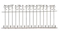A Dankmar Adler and Louis Sullivan Wrought Iron Overdoor Grill from the Chicago Stock Exchange, Winslow Brothers Height 28 1/2 x width — CIRCA 1893