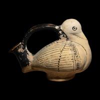 An Attic Terracotta Askos in the Form of a Duck