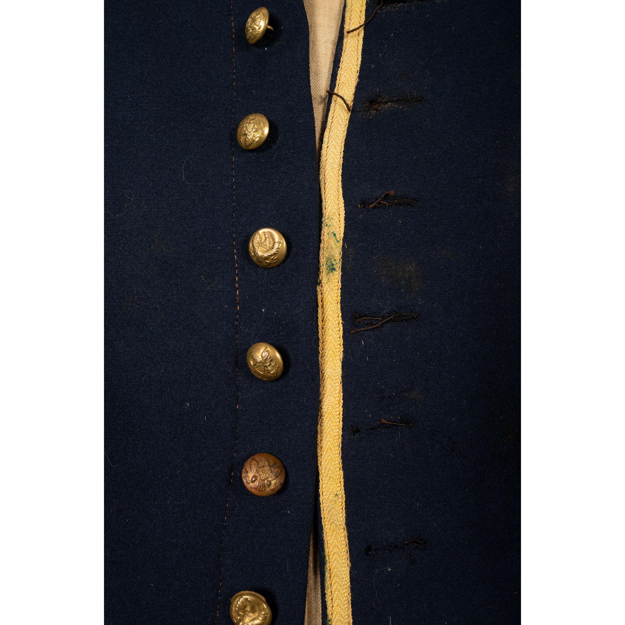Civil War Era Cavalry Trimmed Mounted Services Jacket