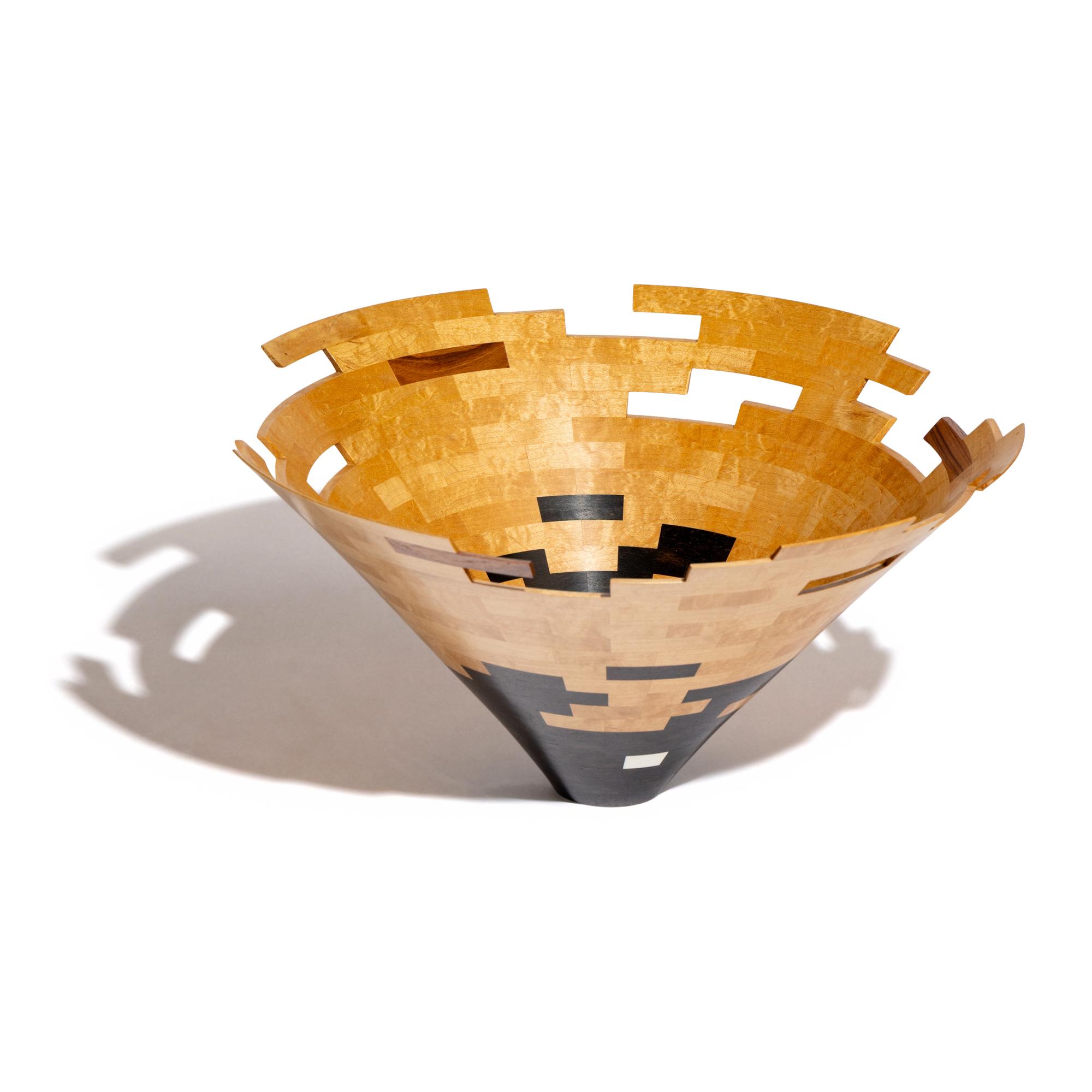 Mapleweave Bowl, Carved Conic Series