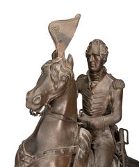 A Cornelius and Baker Cast Metal Andrew Jackson Sculpture, After Clark Mills (1815-1883)