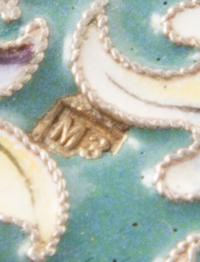 A Russian Enameled Silver Cigarette Case, Mark of Mikhail Zorin, Moscow, late 19th/early 20th century, the case worked with coiled fili
