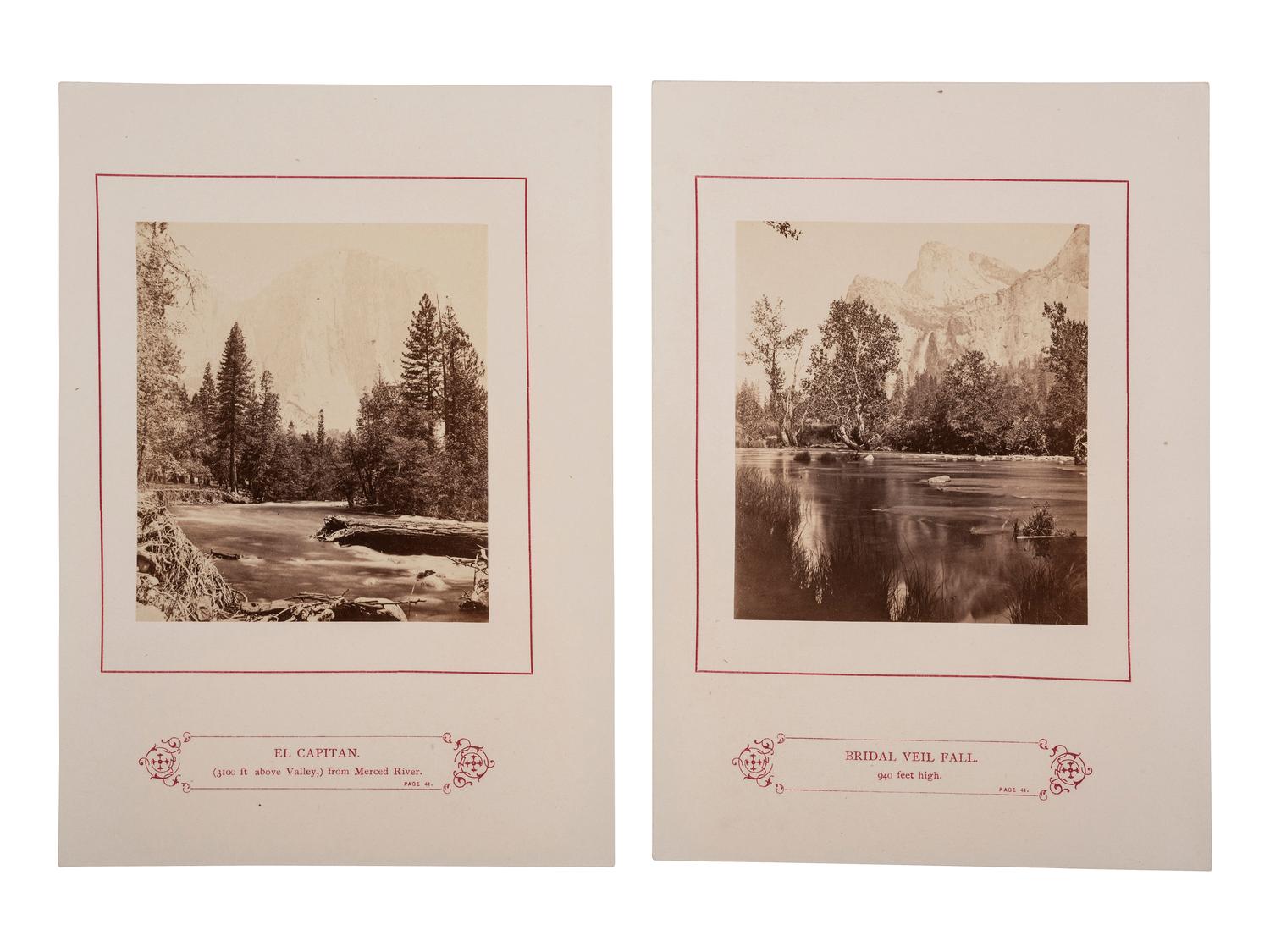 [YOSEMITE]. 10 leaves from Kneeland's Wonders of the Yosemite Valley, and of California.