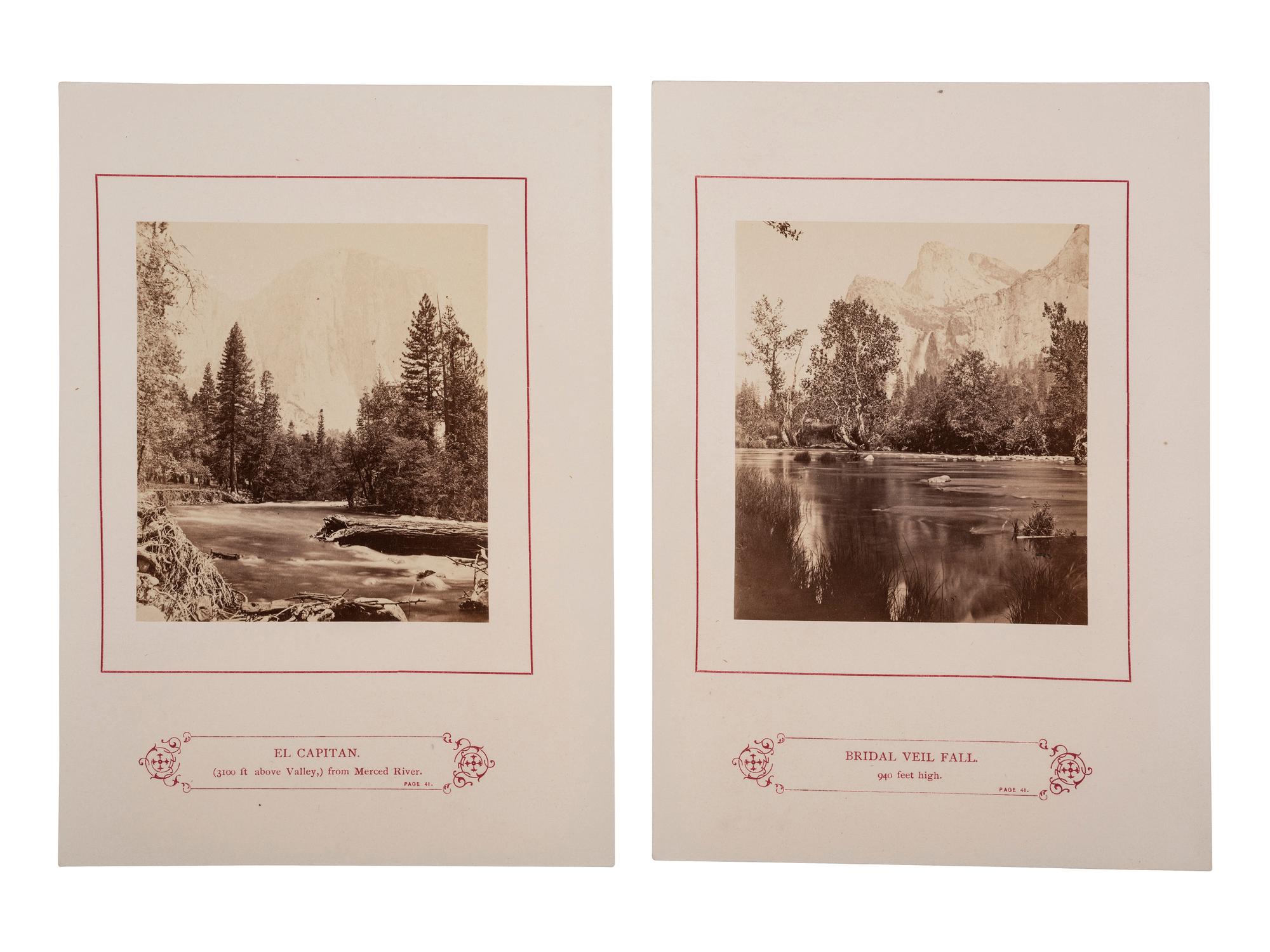 [YOSEMITE]. 10 leaves from Kneeland's Wonders of the Yosemite Valley, and of California.