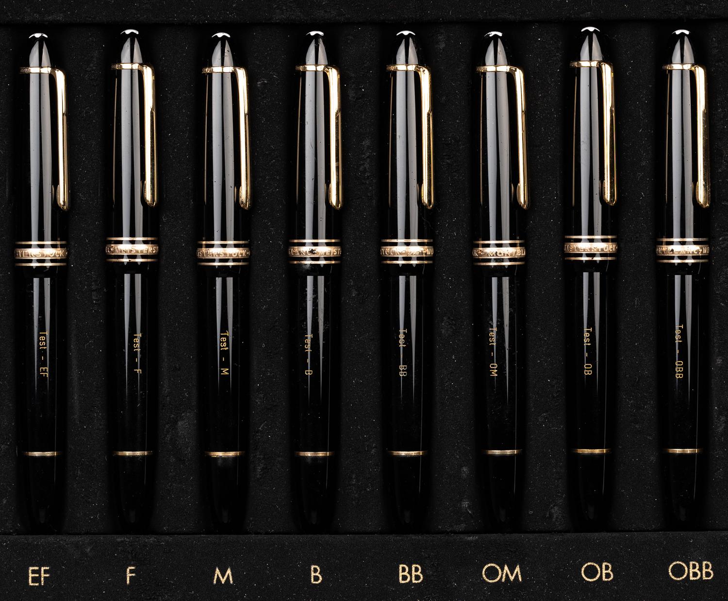 Montblanc: 8 Meisterstuck Nib Selection Set Fountain Pens