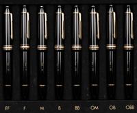 Montblanc: 8 Meisterstuck Nib Selection Set Fountain Pens