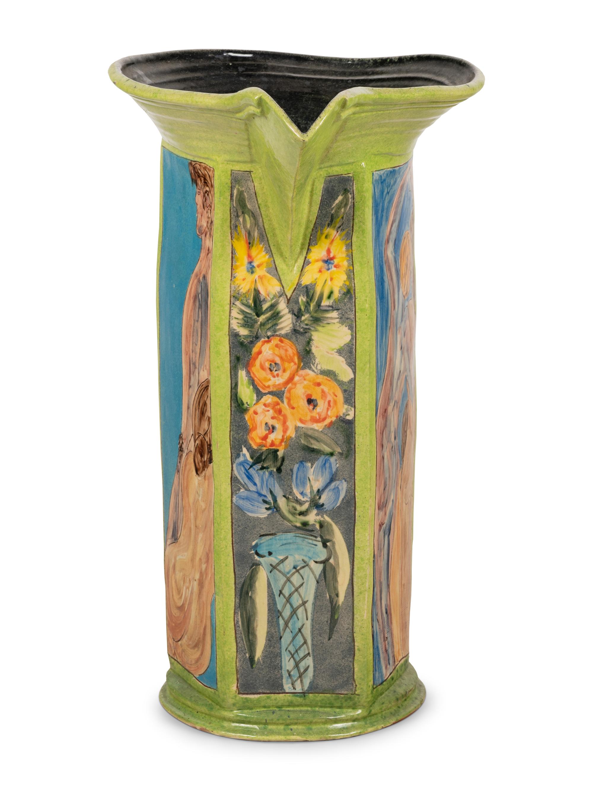A Paul Jackson Studio Ceramic Floor Ewer or Umbrella Stand