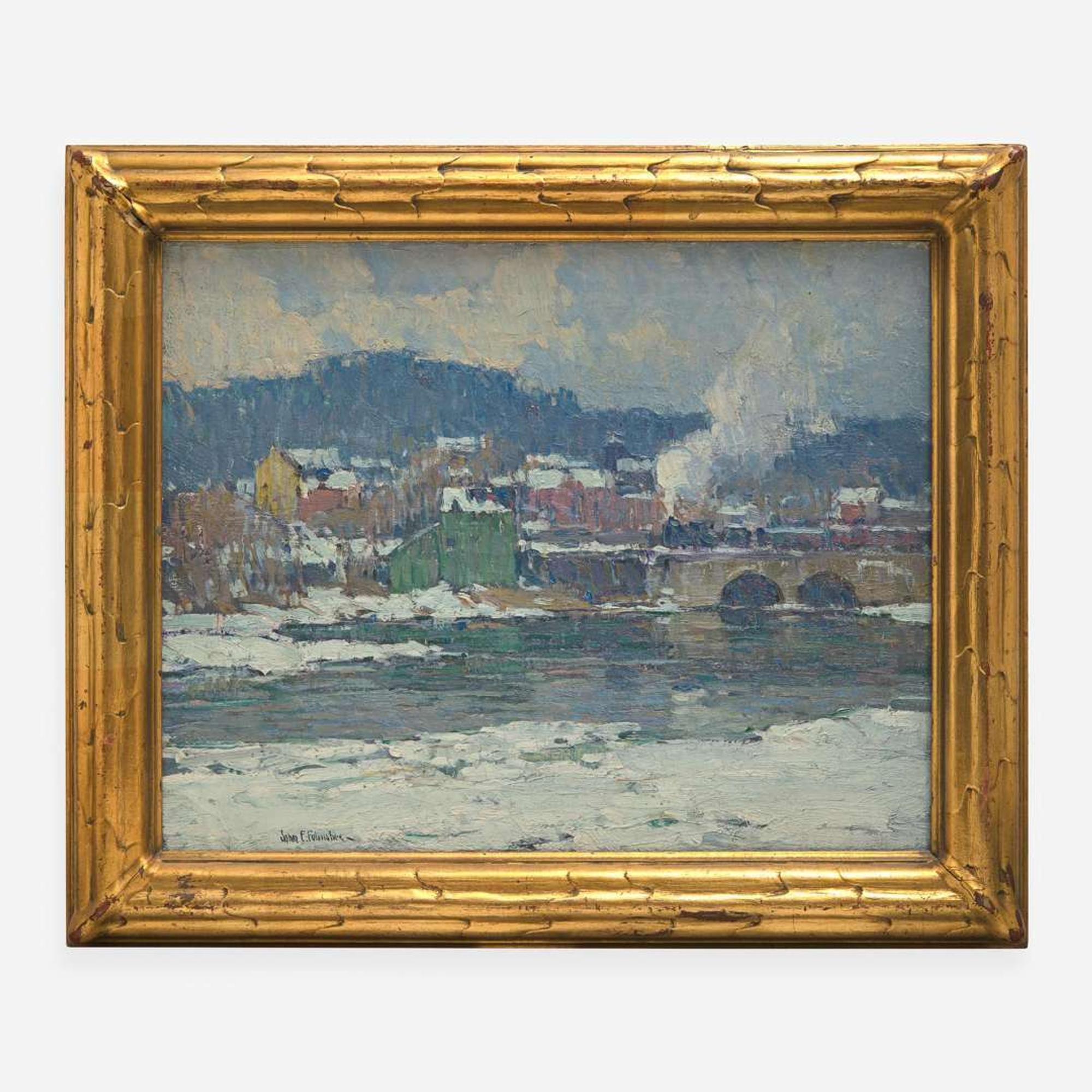 John Fulton Folinsbee (American, 1892-1972) Jersey Village, Winter