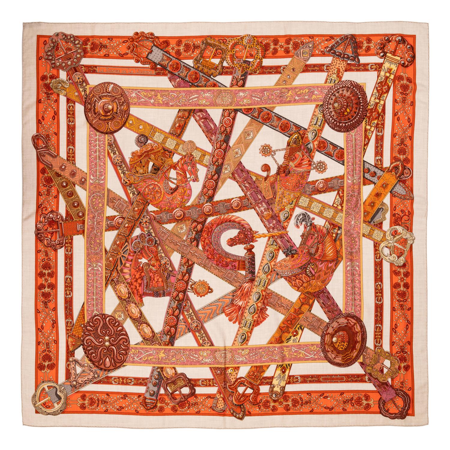 Hermès 140cm Cashmere/Silk Scarf