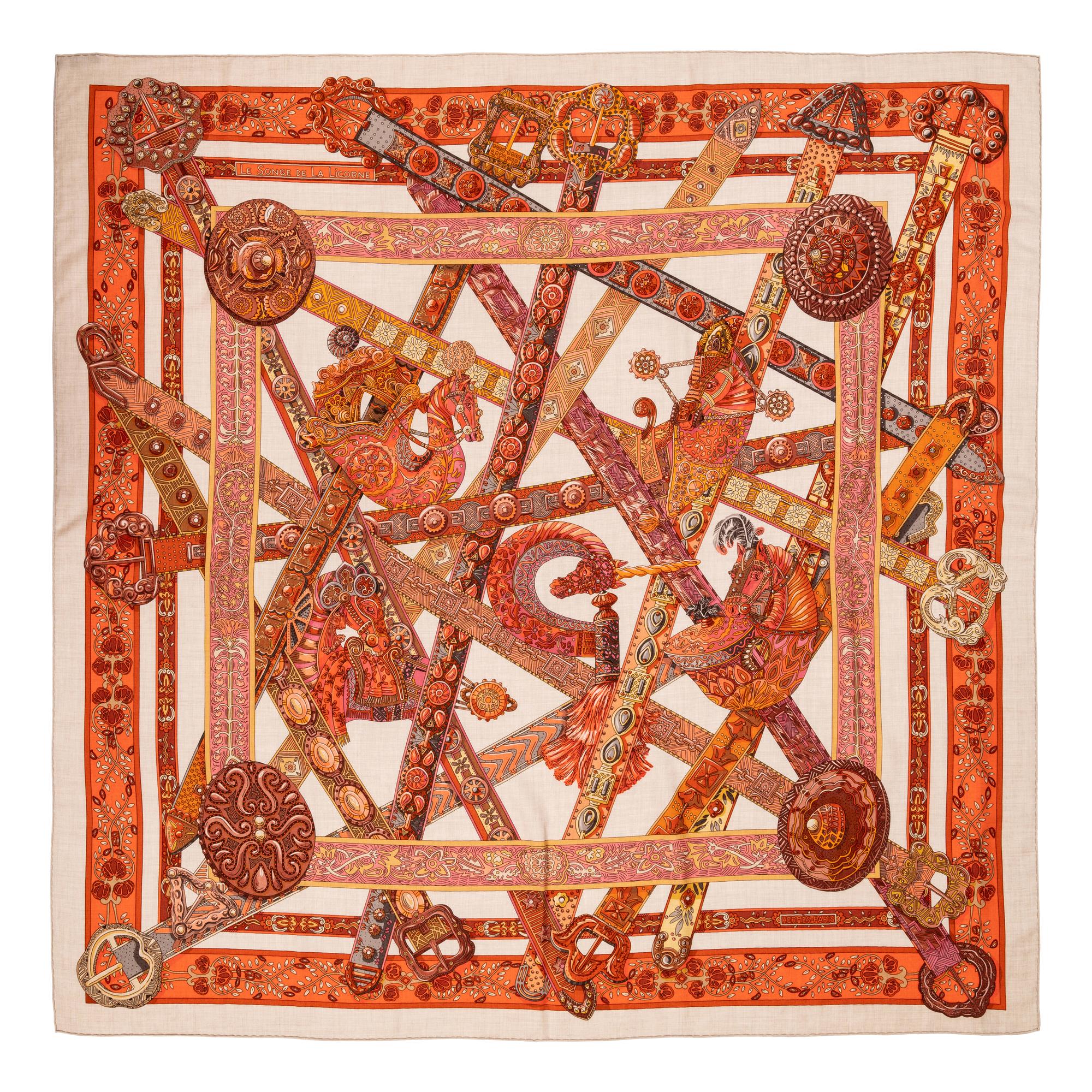 Hermès 140cm Cashmere/Silk Scarf