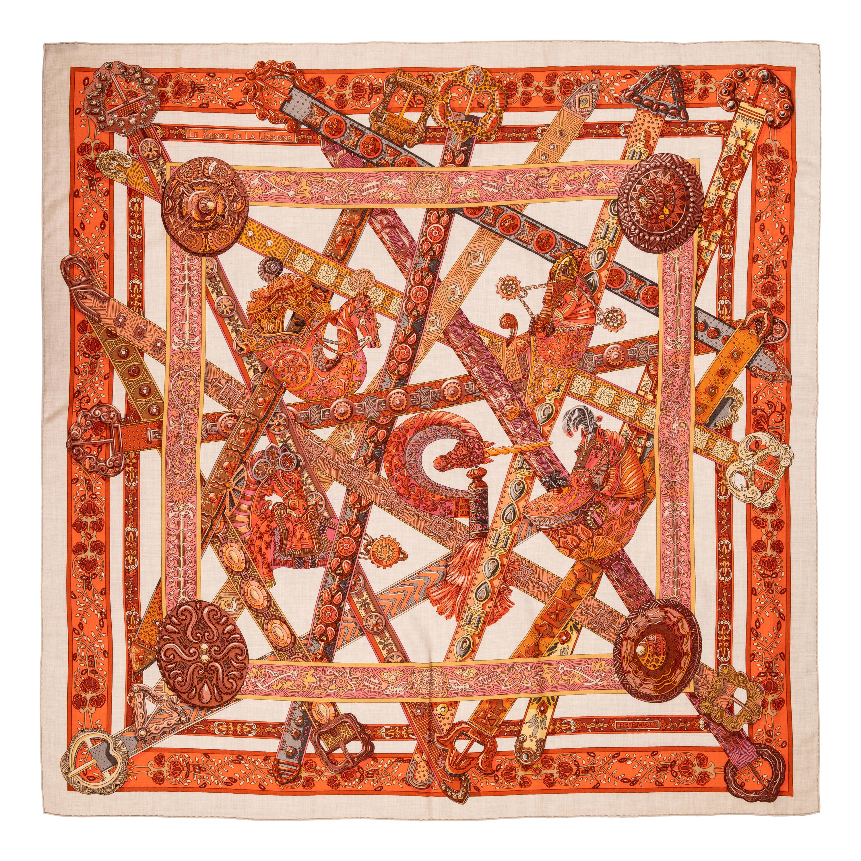 Hermès 140cm Cashmere/Silk Scarf