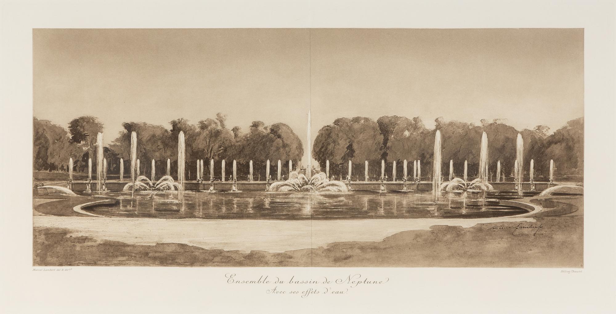 Views of Versailles and the Two Trianons (eight works)