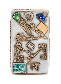 A Russian Enameled Silver Cigarette Case, Mark of Nikolai Kemper, assay mark of Yahol Lyarunov, St. Petersburg, late 19th/early 20th ce