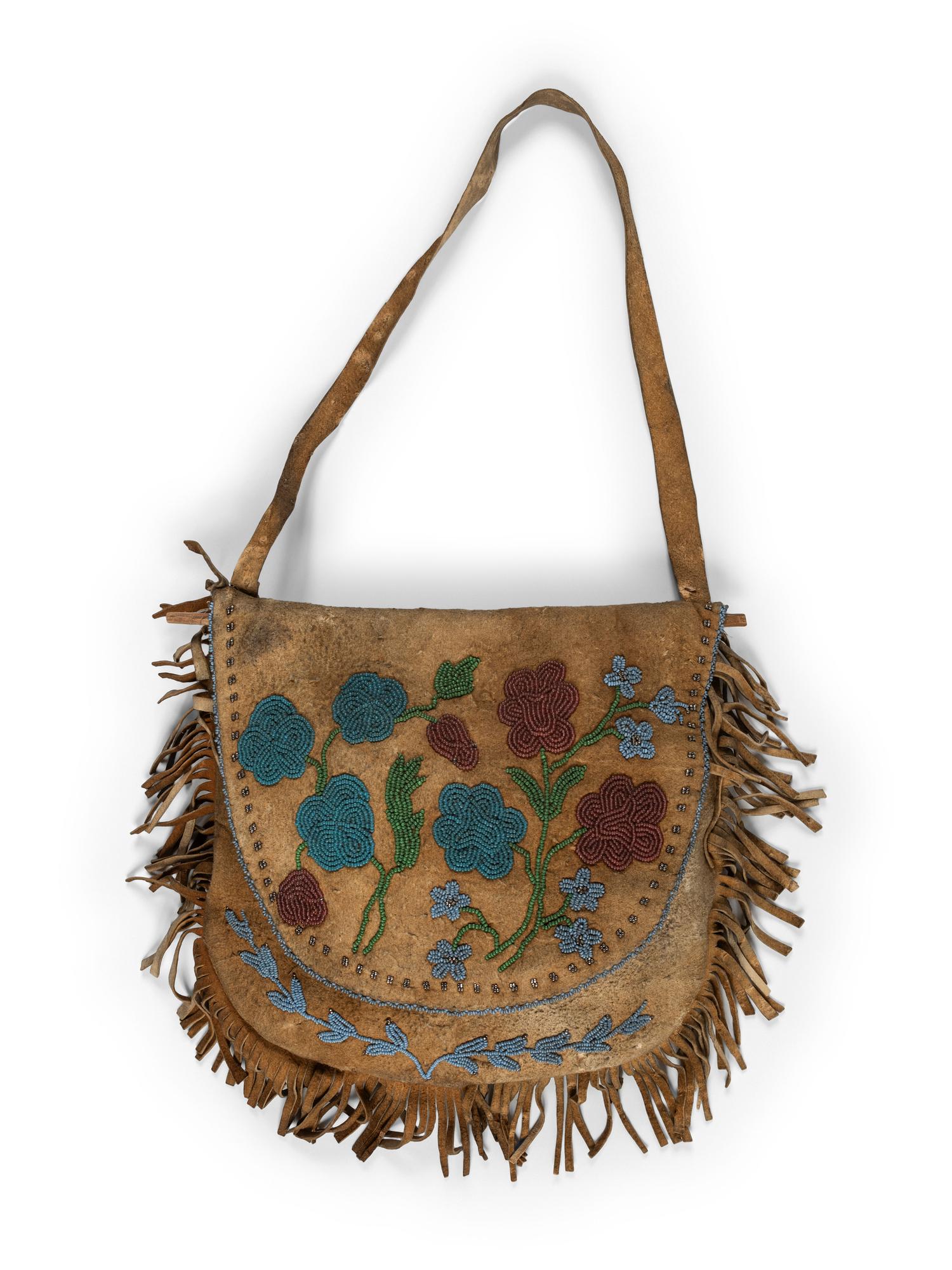 Great Lakes Beaded Moose Hide Bag