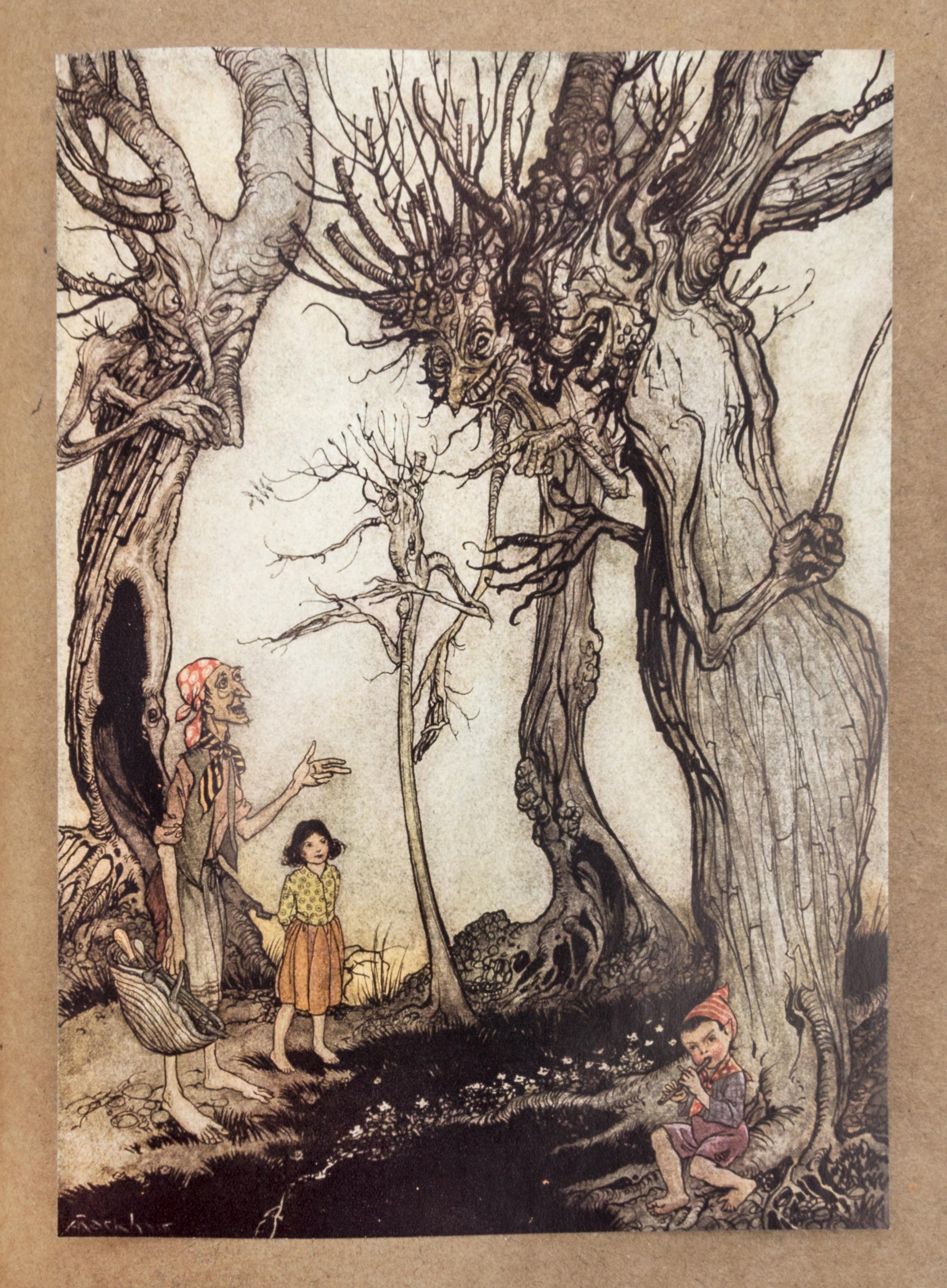 (ARTHUR RACKHAM) AESOP. Aesop's Fables. London, 1912. Illustrated and signed by Arthur Rackham. Limited edition number 496 of 1450.