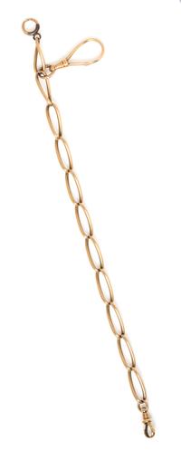 An 18 Karat Rose Gold Fob Chain, 23.70 dwts.