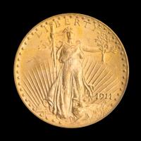 A United States 1911-D St. Gaudens $20 Gold Coin