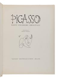 PICASSO, Pablo (1881-1973). -- RUSSOLI, Frano. Picasso Venti Pochoirs Originali. Milan: Silvana Editoriale D’Arte, 1955.