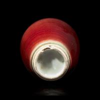 A Chinese Langyao Red Glazed Ovoid Vase, Kangxi Period 清康熙 郎紅瓶