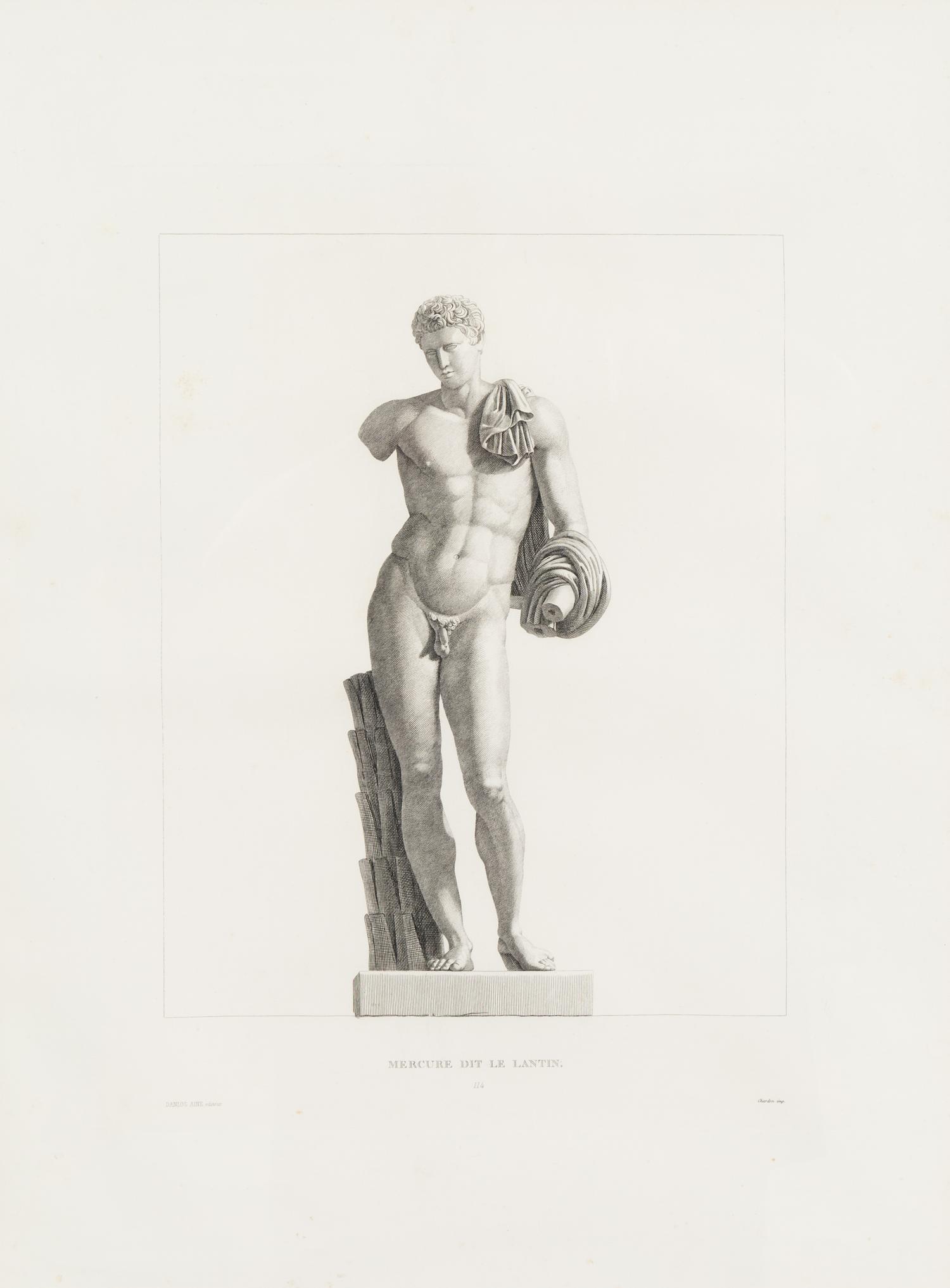 Two Neoclassical Engravings of Antique Statues