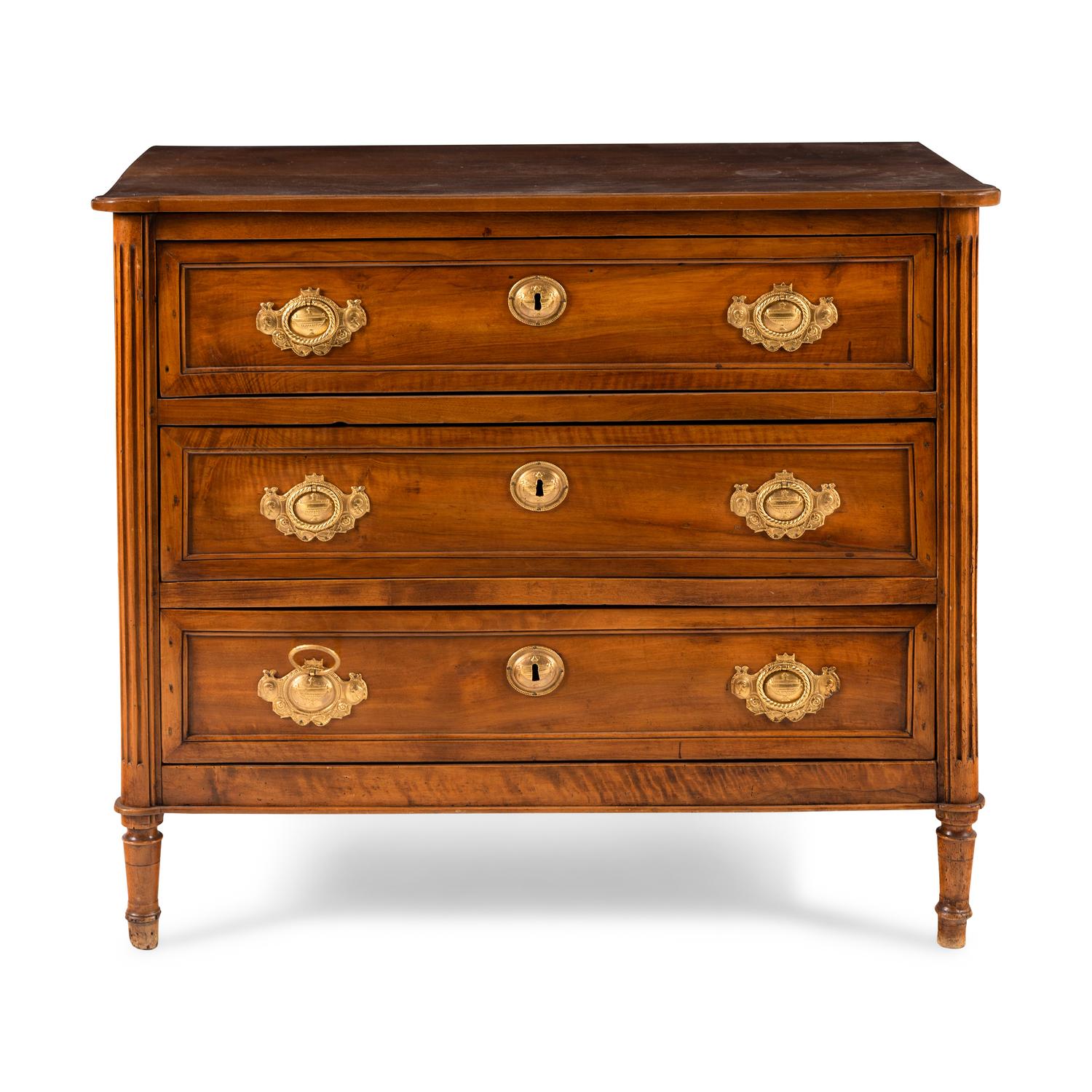 A Louis XVI Fruitwood Commode